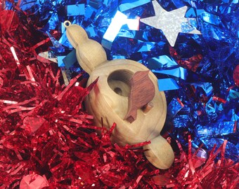 Wooden Miniature Birdhouse Ornament