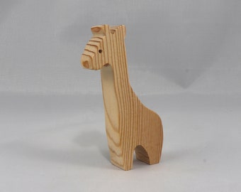Wooden Toy Giraffe Cutout Handmade Unfinished Ready To Paint And Freestanding For Kids Toys Or Crafts From My Itty Bitty Animal Collection