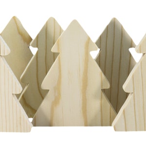 Handmade Wood Christmas Tree Cutout Unfinished Freestanding Sanded Paintable and Ready to Paint for Crafts and Decoration