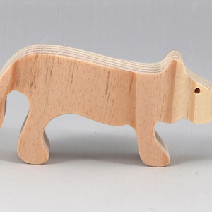Handmade Wood Toy Lion Cutout Female Lioness Unfinished, Ready To Paint from my Itty Bitty Animal Collection