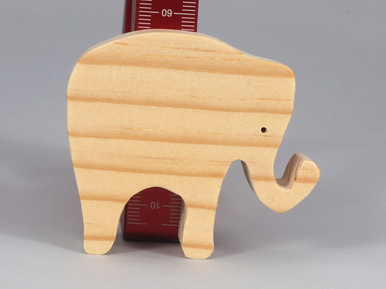 Toy Elephant Cutout Handmade Unfinished Unpainted Ready to Paint For Crafts Or Toys From My Itty Bitty Animal Collection