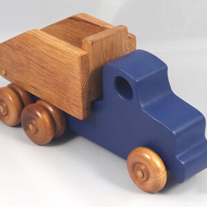 Handmade Wooden Toy Dump Truck, Painted in Your Choice of Colors, From My Easy 5 Truck Fleet Collection