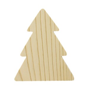 Handmade Wood Christmas Tree Cutout Unfinished Freestanding Sanded Paintable and Ready to Paint for Crafts and Decoration