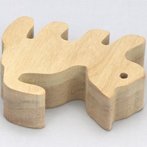 Handmade Wood Toy Kitten Cutout Stackable Unfinished Ready To Paint From My Itty Bitty Animal Collection