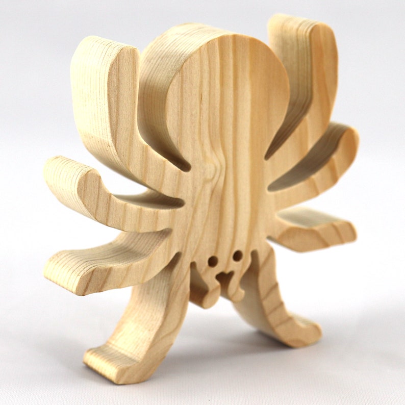 Handmade Halloween Wood Spider Toy Cutout for Halloween Decoration or Crafts Unpainted From My Snazzy Spooks Collection