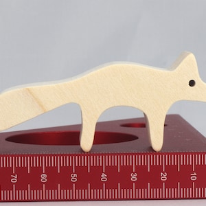 Handmade Wood Toy Fox Cutout Unfinished Freestanding Stackable Ready to Paint from My Itty Bitty Animal Collection