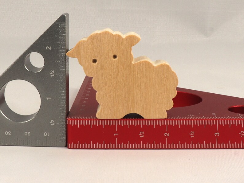 Handmade Wood Toy Lamb Sheep Cutout Unpainted, Paintable, Ready To Paint Freestanding Stackable From My Itty Bitty Animal Collection
