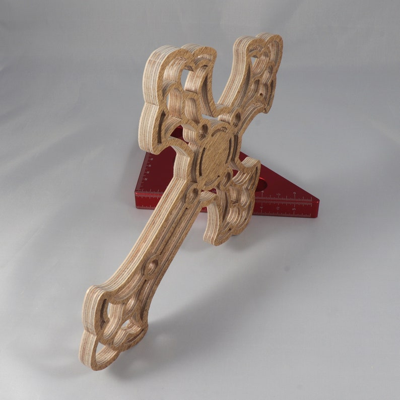 This beautiful handmade rustic fretwork cross is made from reclaimed hardwood flooring samples and adds a touch of rustic elegance to your home.