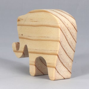 Toy Elephant Cutout Handmade Unfinished Unpainted Ready to Paint For Crafts Or Toys From My Itty Bitty Animal Collection