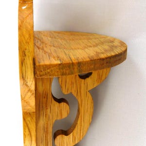 Victorian Style Fretwork Wall Shelves Handmade From Select Grade Hardwood And Hand Finished With Satin Polyurethane And Sold As A Pair