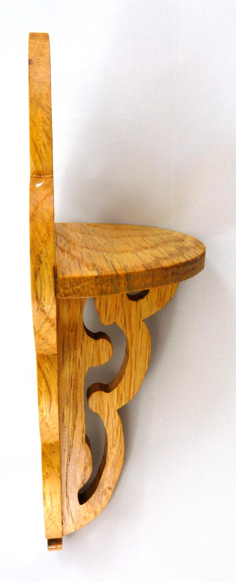 Victorian Style Fretwork Wall Shelves Handmade From Select Grade Hardwood And Hand Finished With Satin Polyurethane And Sold As A Pair