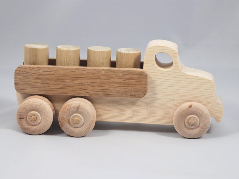 Handmade Wooden Toy Lorry Truck: Easy Five Truck Fleet Collection image 14