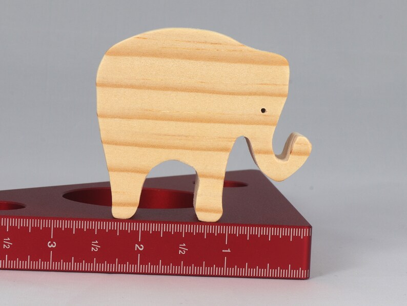 Toy Elephant Cutout Handmade Unfinished Unpainted Ready to Paint For Crafts Or Toys From My Itty Bitty Animal Collection