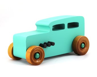 Handmade Wooden Toy Car, 1932 Hot Rod Sedan