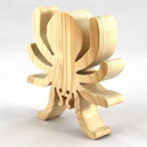 Handmade Halloween Wood Spider Toy Cutout for Halloween Decoration or Crafts Unpainted From My Snazzy Spooks Collection
