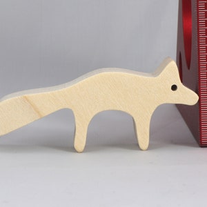 Handmade Wood Toy Fox Cutout Unfinished Freestanding Stackable Ready to Paint from My Itty Bitty Animal Collection