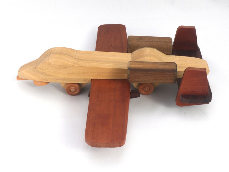 Handmade Wooden Toy Airplane: A-10 Thunderbolt II (aka Warthog) image 10