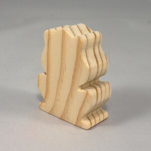 Handmade Wooden Toy Frog Cutout, Unfinished, Unpainted, Paintable, Ready to Paint, Freestanding, Chunky, and Stackable