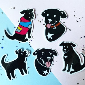 Black Dog Sticker Pack