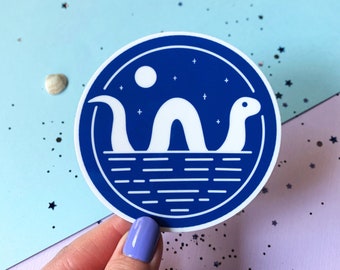 Nessie / Loch Ness Monster Mythical Creature Cryptid Vinyl Sticker