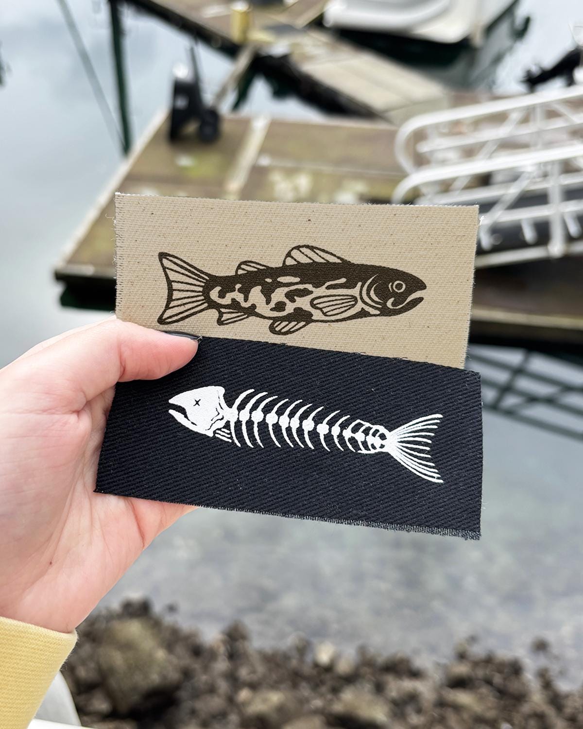 Skull Patch White Skeleton Fully Embroidered, 3.5 inches - Realistic Skeleton Patch Iron On/Sew On