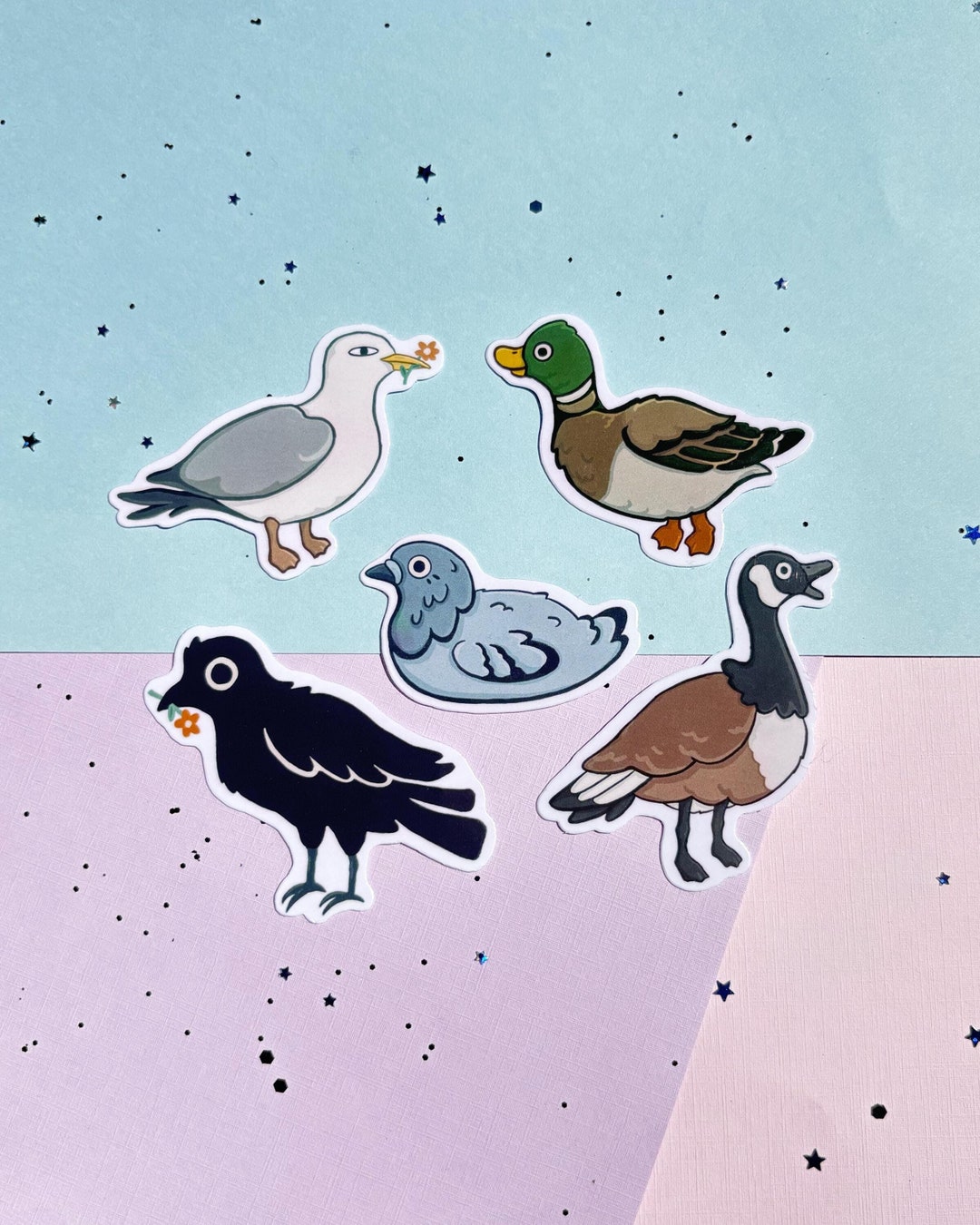 Downtown City Birds Sticker Pack
