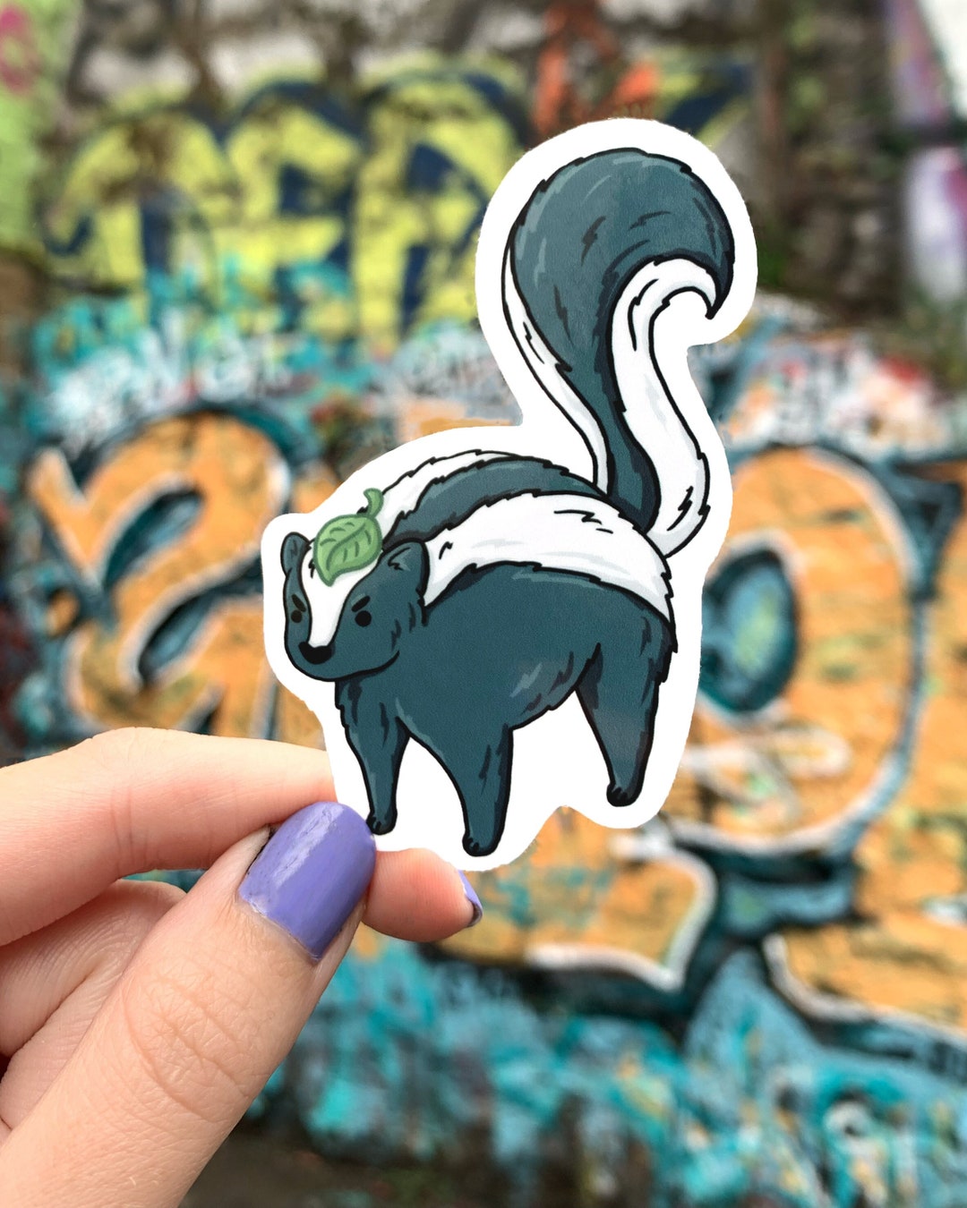 Skunk Sticker Skunk Vinyl Sticker - Etsy