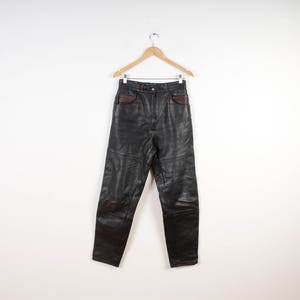 90s ヴィンテージ レザー バイカーパンツ ブラック B744 90s WILSONS LEATHER 厚手 レザー ジャケット 黒 L シンサレート