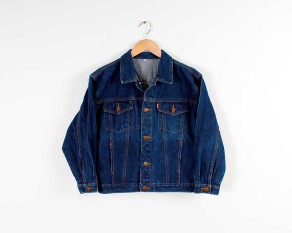 Children Denim Jacket Dark Navy Blue 