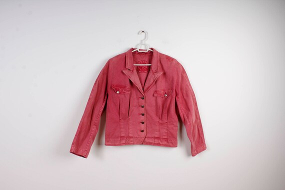 pink ladies denim jacket