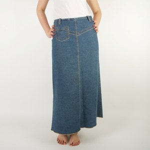 long jean skirt 90s
