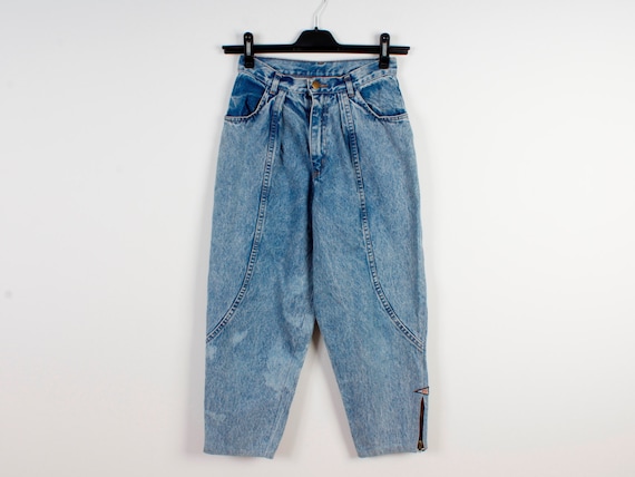 80s bleached jeans
