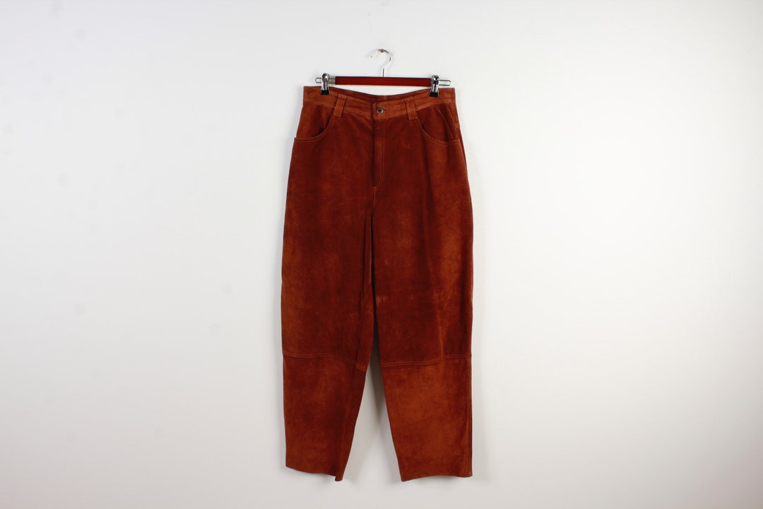 Caramel Brown Leather Pants Vintage Rocker Real Genuine - Etsy