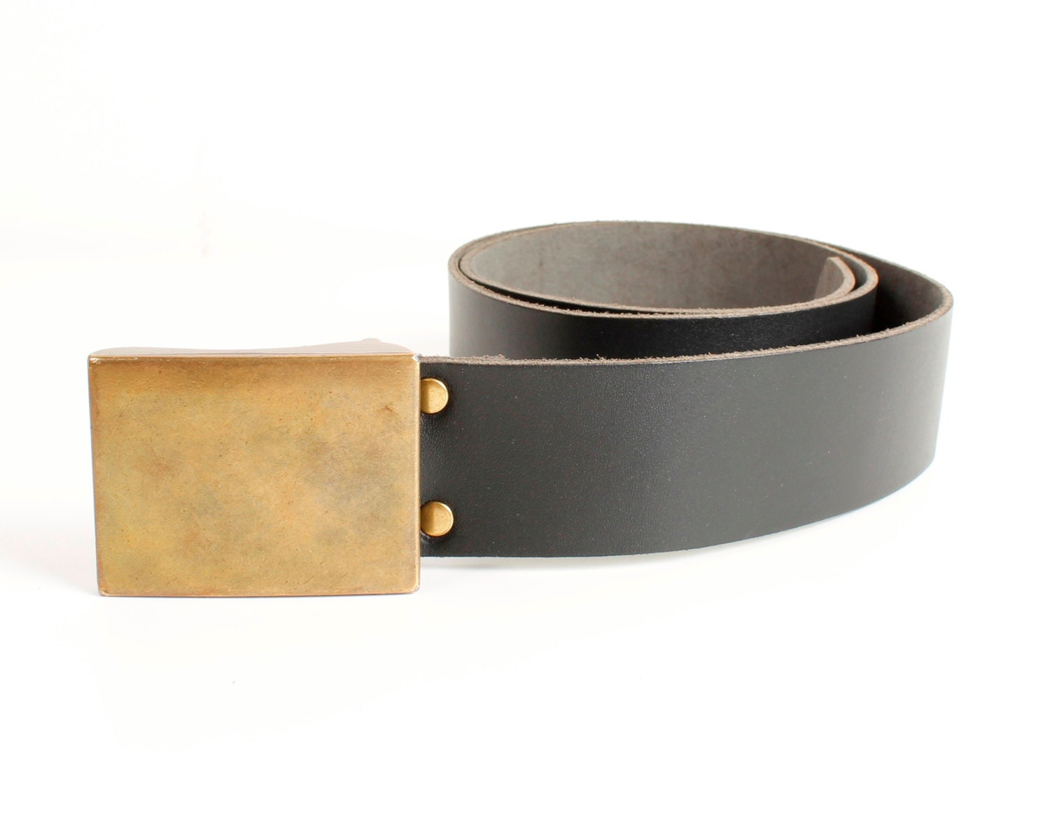 Boho Western Wide Leather Belt Vintage Cowgirl Style Metal Buckle Adjustable GORGLITTER Women main image 3