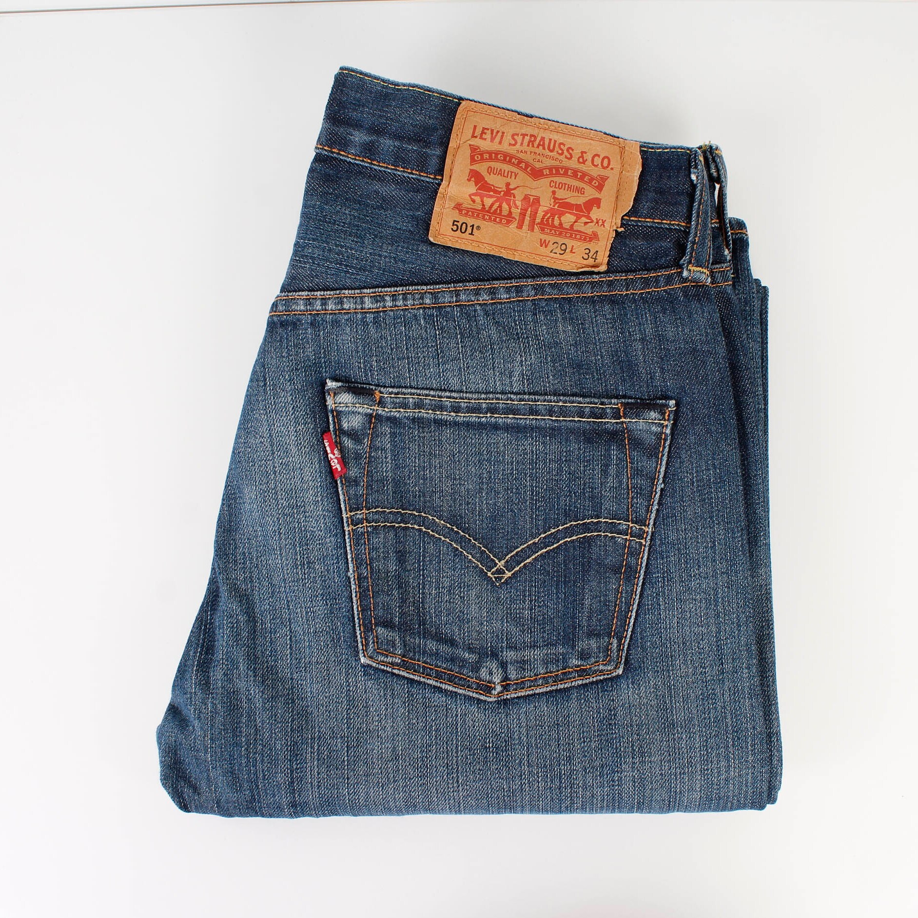 Vintage Levis Jeans 90s LEVIS 501 Boot Cut Denim Blue Denim | Etsy