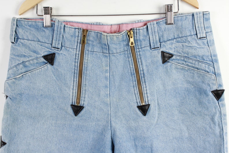 Denim Shorts Vintage Mens Shorts Light Blue Denim 90s 80s Etsy