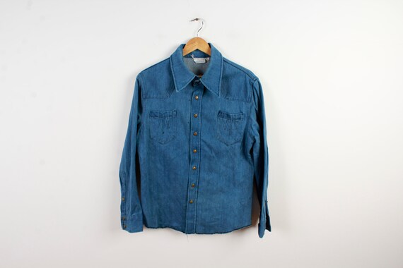 vintage denim shirt mens