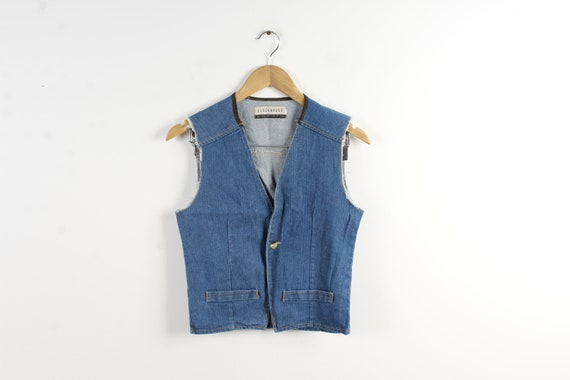 denim cut off jacket