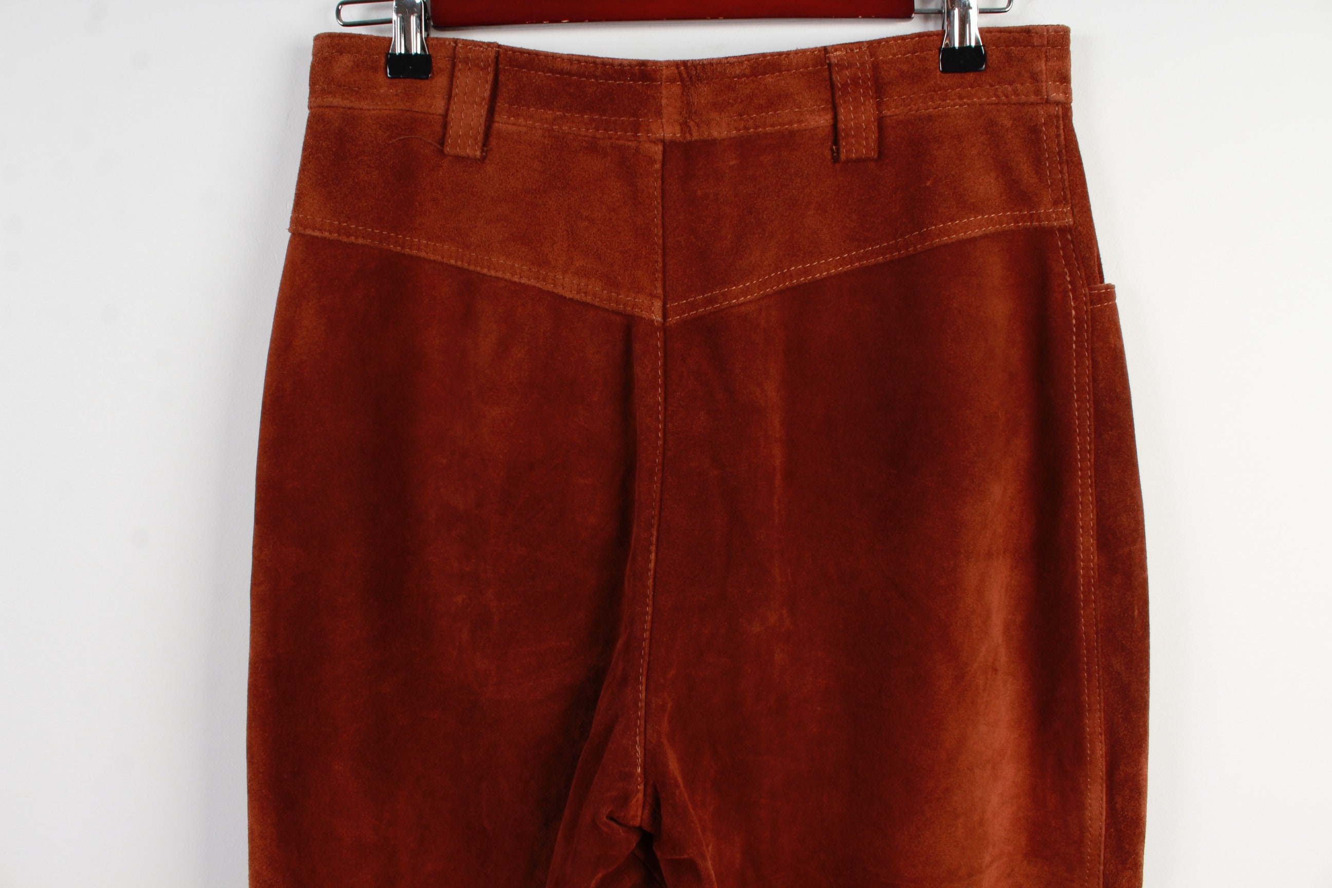 Caramel Brown Leather Pants Vintage Rocker Real Genuine - Etsy