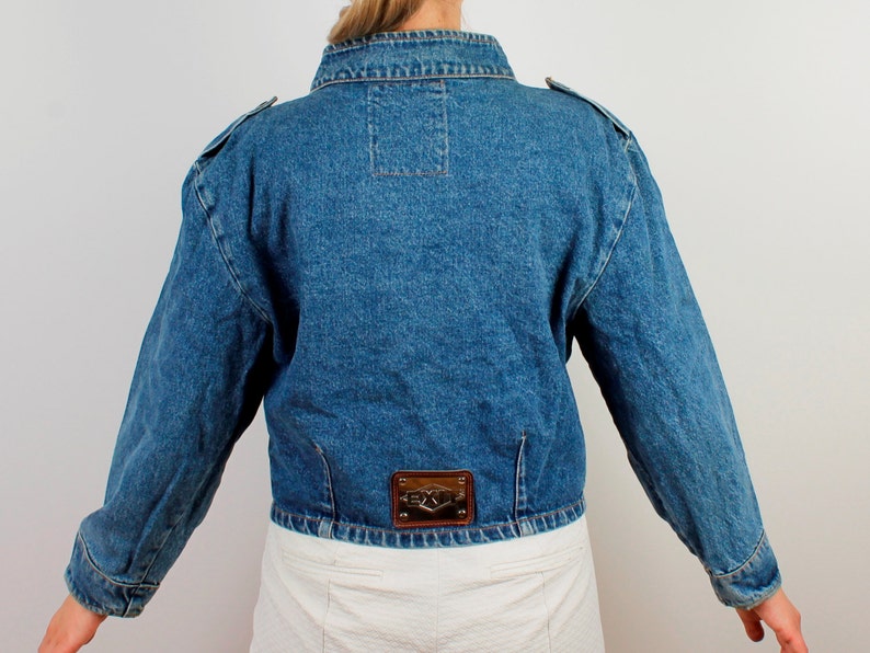 Denim Jacket Women Military Style Denim Jacket Hipster Vintage Etsy