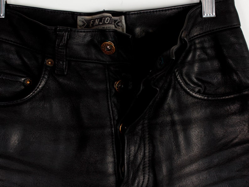 Bikerleather Pants Vintage Real Genuine Leather Punk Rock - Etsy