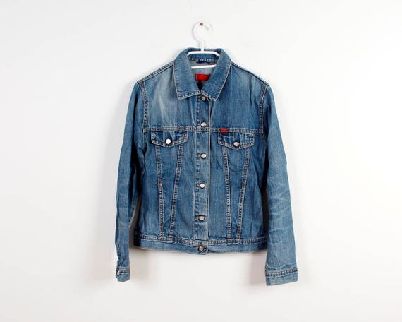 Women Denim Jacket Windbreaker Vintage 