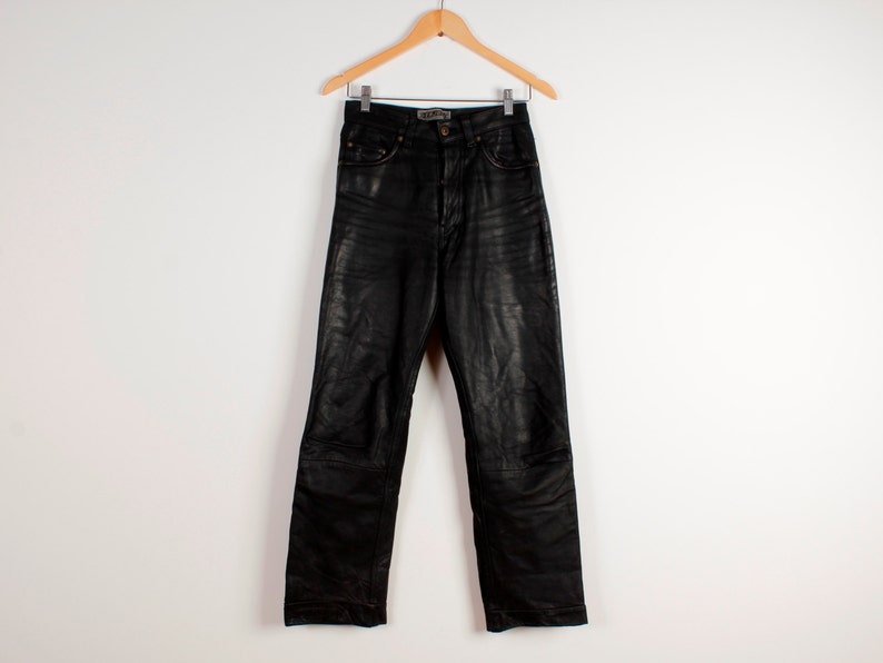 Bikerleather Pants Vintage Real Genuine Leather Punk Rock | Etsy