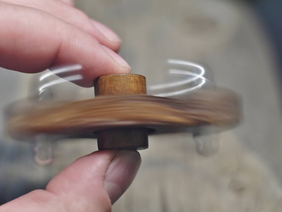 wooden spinner toy