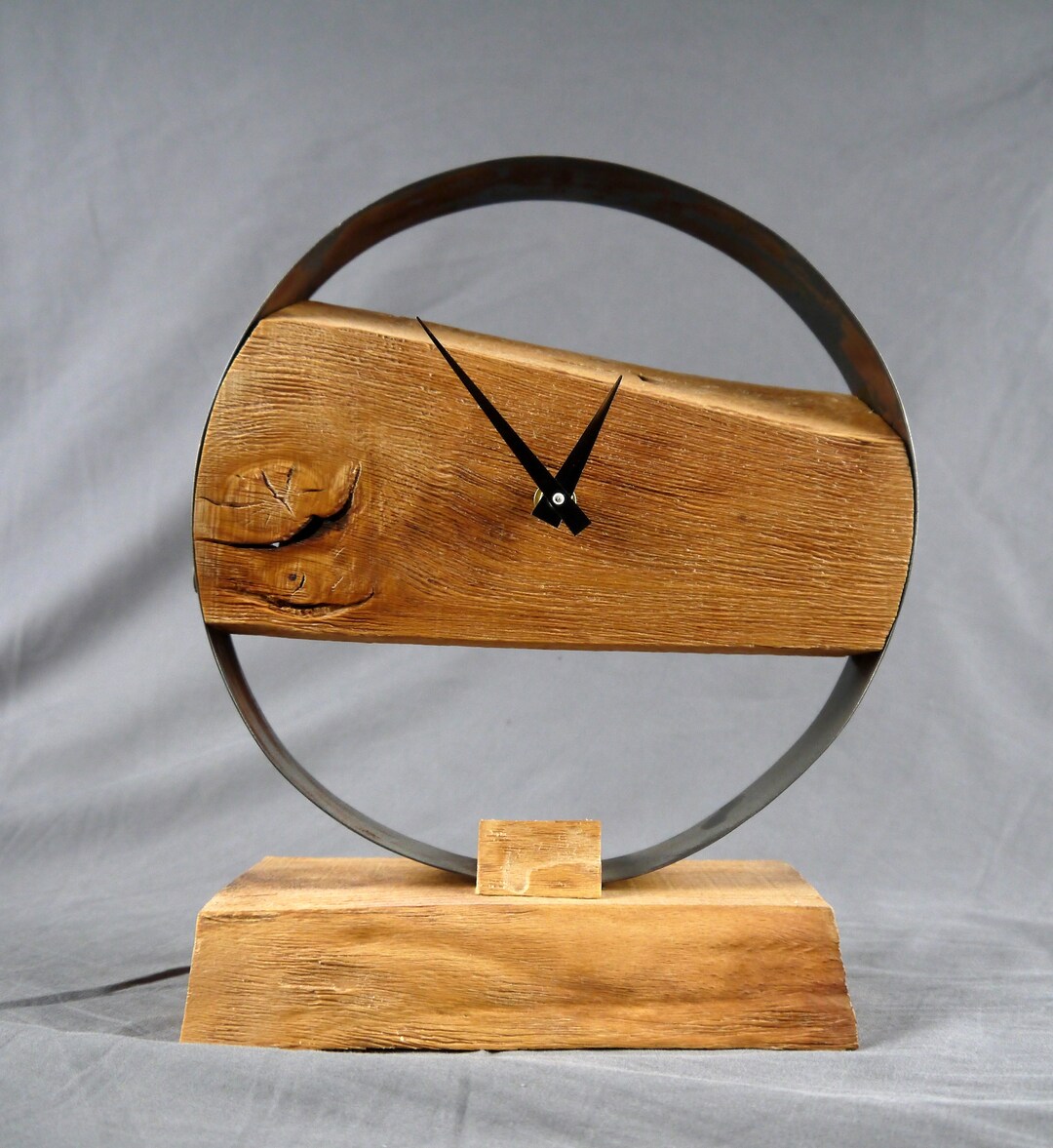 Loft Uhr Brutal Uhr Steampunk Uhr Tischuhr Holz Schreibtischuhr Industrial  Uhr Antik Uhr Rustikal Uhr Industrial Dekor - .de