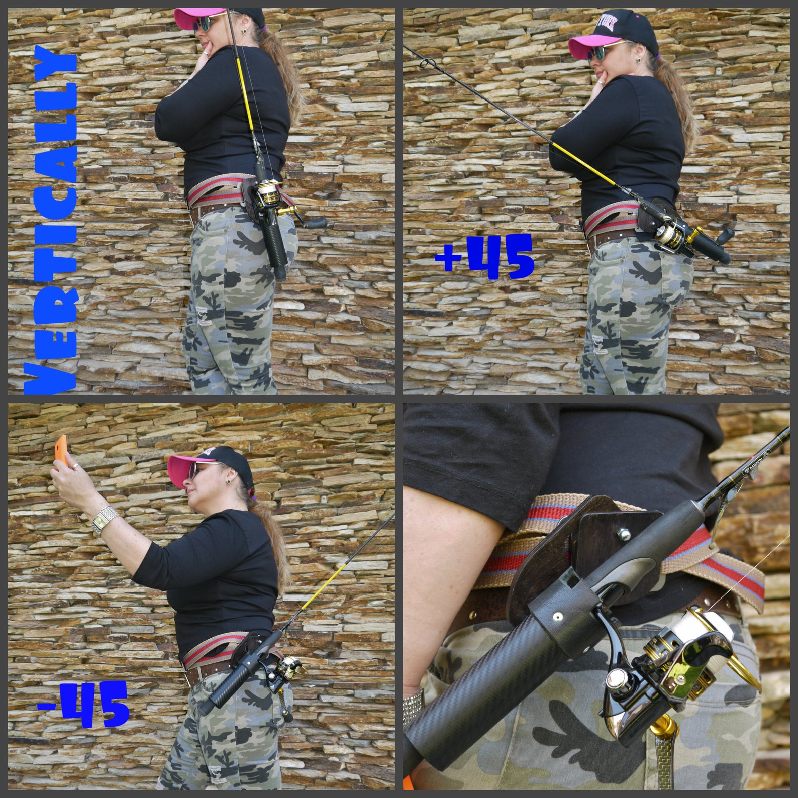 Holster for Fishing Rods Rod Holder Belt Rod Holders Rod Holster