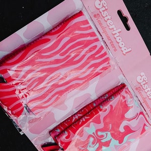 Pink Zebra Tall Coozies 2-Pack