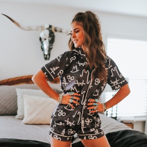 Black Brand Pajama Set