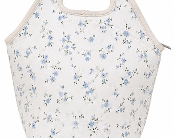 Blue Floral Lunch Tote