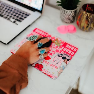 Pink Collage Mouse Pad